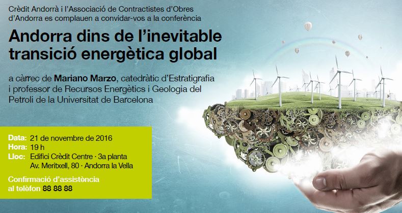 Conferència: Andorra dins de l’inevitable transició energètica global